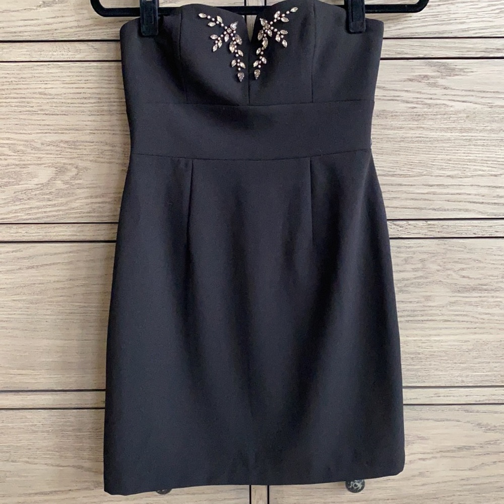 Max & Cleo Strapless Little Black Dress View 2